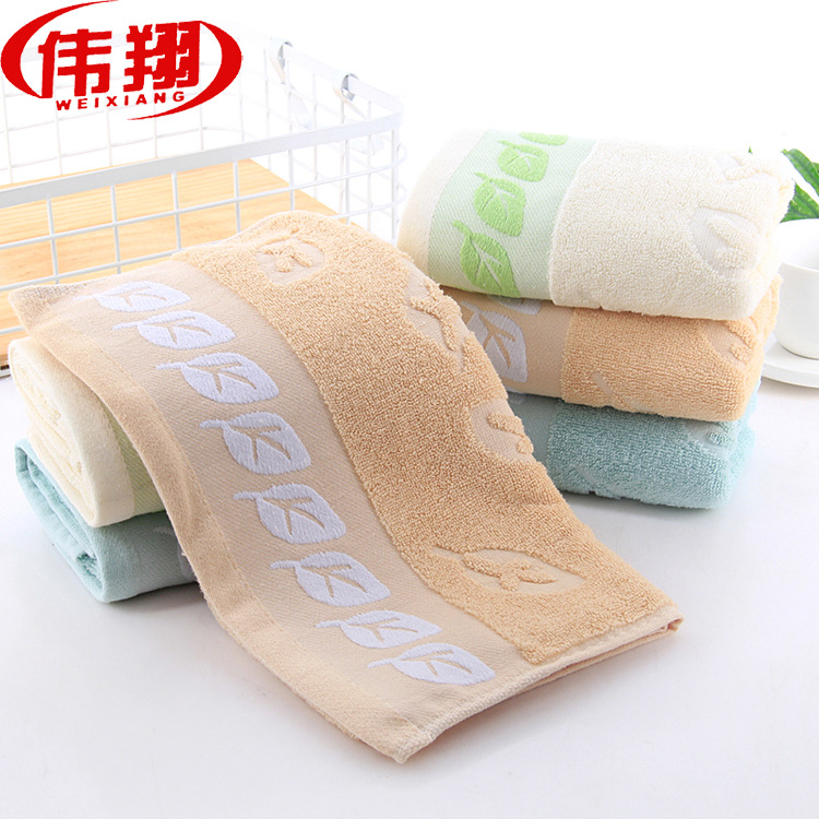 批发定制纯棉绿茶毛巾 日用品吸水洗脸面巾可定制LOGO广告礼品|ms