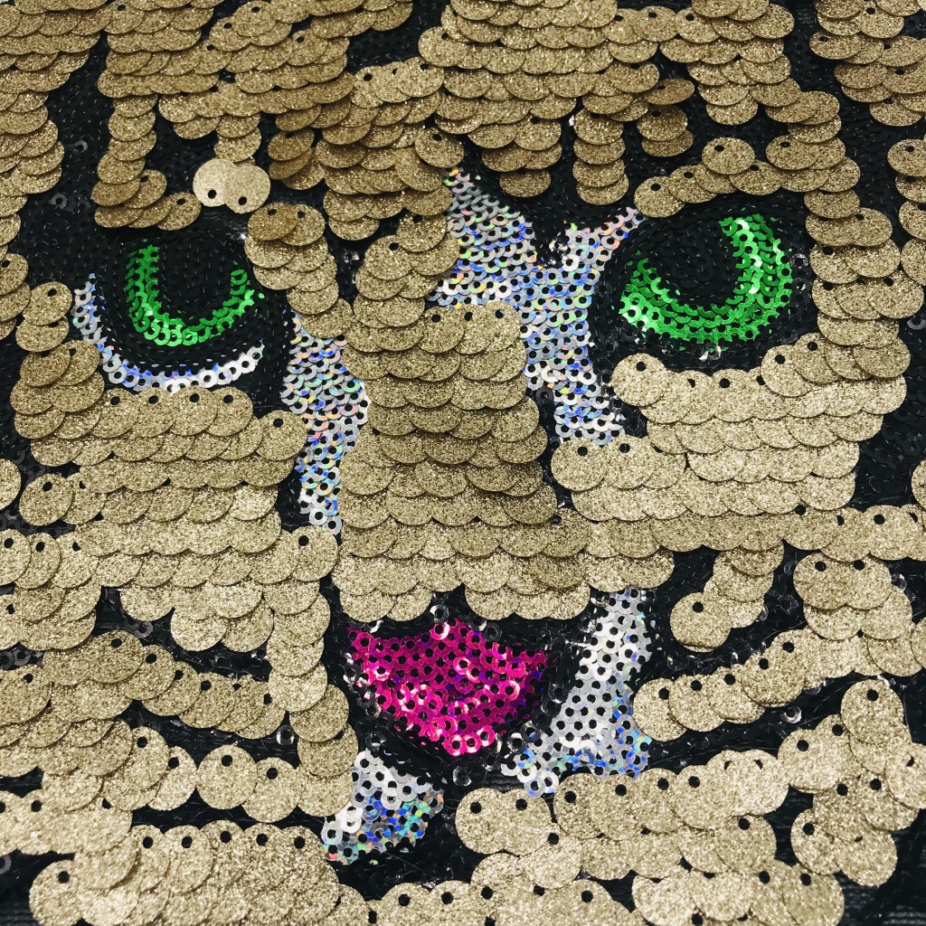 Sequin Crown Cat Gold Powder Sequins T-shirt Decoration Clothes Ragged Cloth Stickers Patch Stickers Decorative Stickers display picture 5