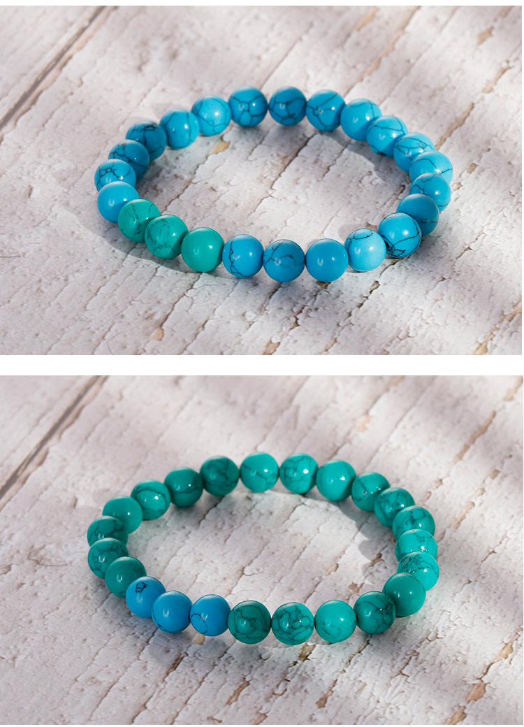 Vintage DIY Bracelet Turquoise Bracelet Trendy Fashion European and American Style Personality Buddh