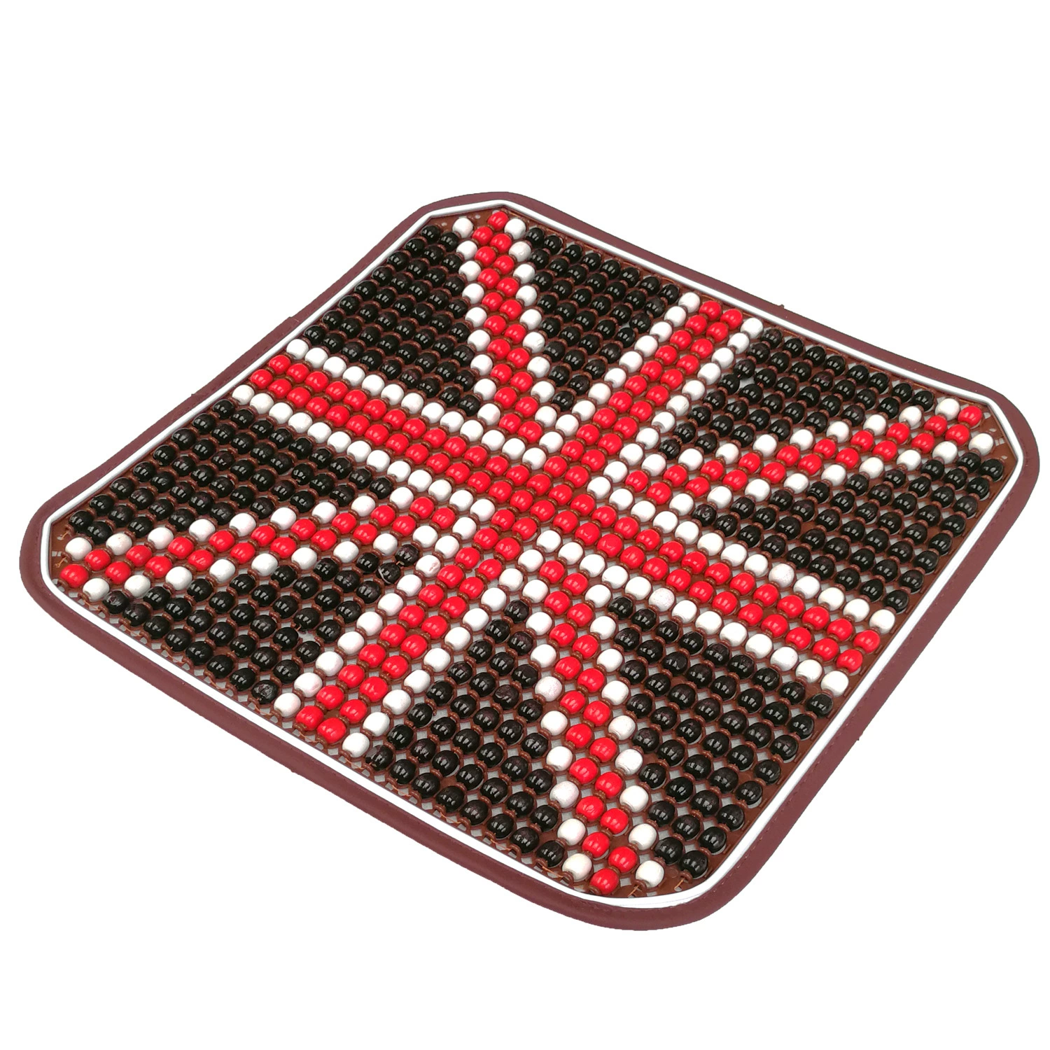 Летние автомобильные деревянные бусины Подушка для сиденья Пластиковая корзина Маленькие деревянные бусины Квадратная Подушка Нескользящая Базовая тканевая Подушка Холодная Подушка для стула