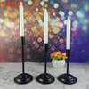 Black candle, jewelry, metal decorations, set, custom made