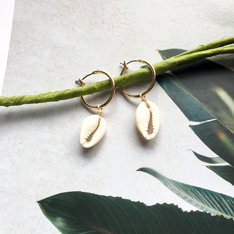 Natural Shell Earrings  Summer Fashion Simple And Versatile Earrings display picture 3