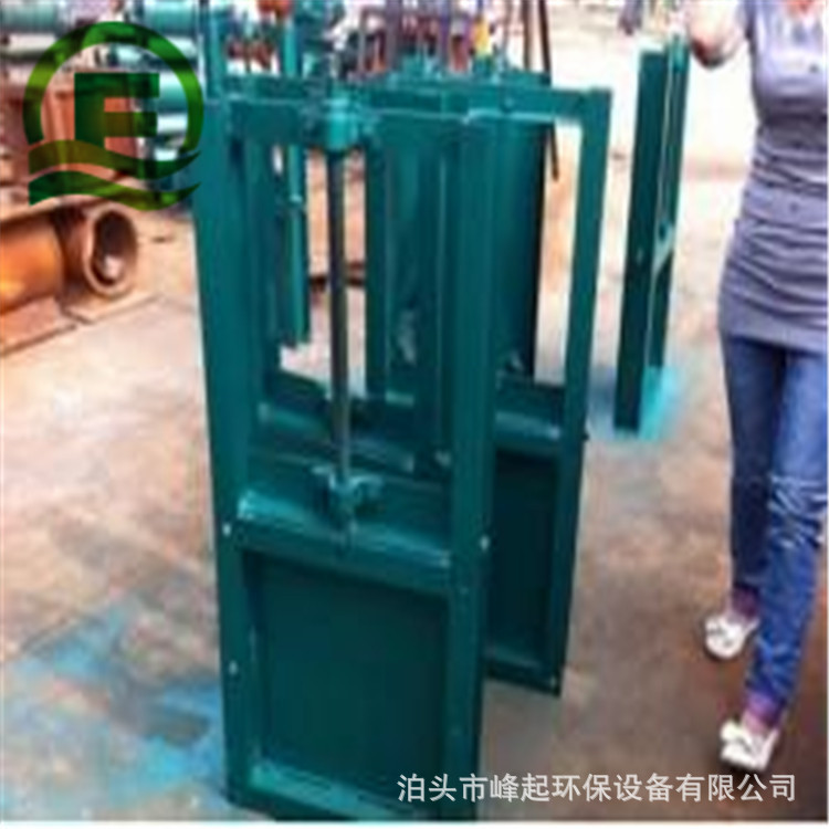 橡胶密封渠道闸门污水插板阀螺旋插板门除尘器平板闸阀500*500