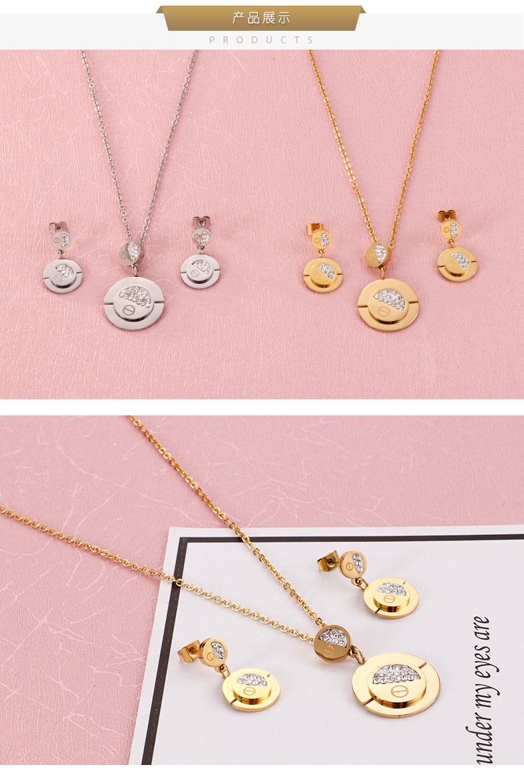 Wedding, Travel Occasion Fashion Fruit 18K Gold Plated Titanium Steel Wholesale