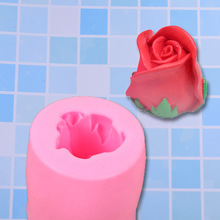 3D玫瑰花朵手工皂硅膠模具 diy布丁果凍翻糖蛋糕裝飾黏土石膏模具