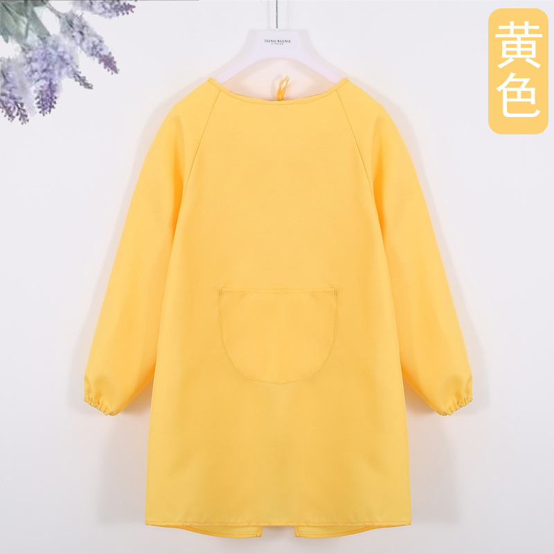 Niños mangas largas delantal personalizado logotipo de arte pintura anti-dressing jardín de infantes comidas top personalizado impresión