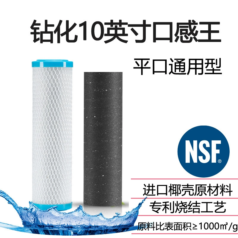 SOURCE завод спеченный фильтр с активированным углем 10-дюймовый фильтр для очистки воды фильтрующий элемент Улучшенный вкус палочки с активированным углем