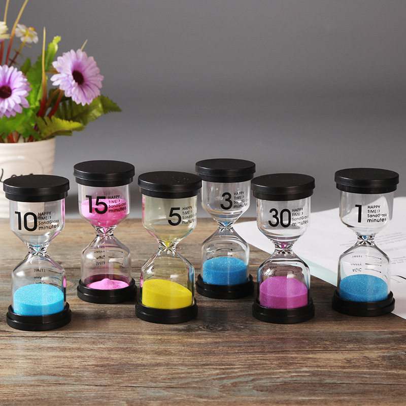 沙漏计时器儿童刷牙计时工具创意家居装饰品学生礼品物理科教道具|ru