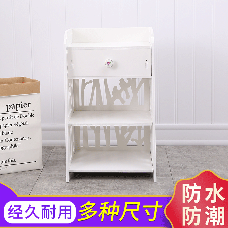 simple and easy Home Furnishing solid wood bedside cupboard multi-storey bedroom a living room Lockers multi-function Northern Europe bedside cupboard wholesale