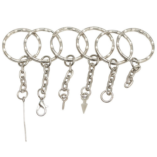 2.5cm embossed key ring chain series key chain pendant accessories diy jewelry handmade materials accessories wholesale