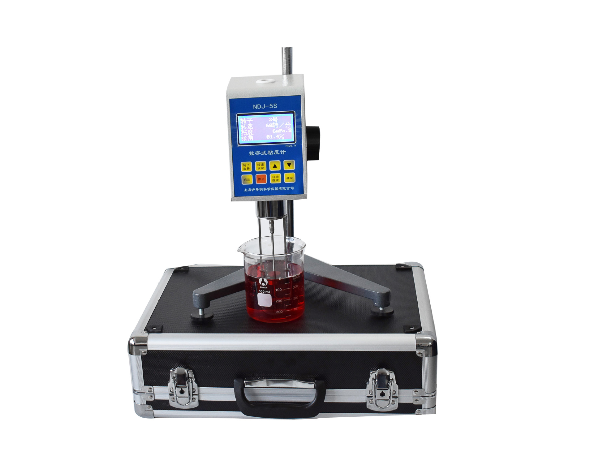 NDJ-5S数字式粘度计 石油、胶粘剂旋转粘度计NDJ-5S现货沪粤明