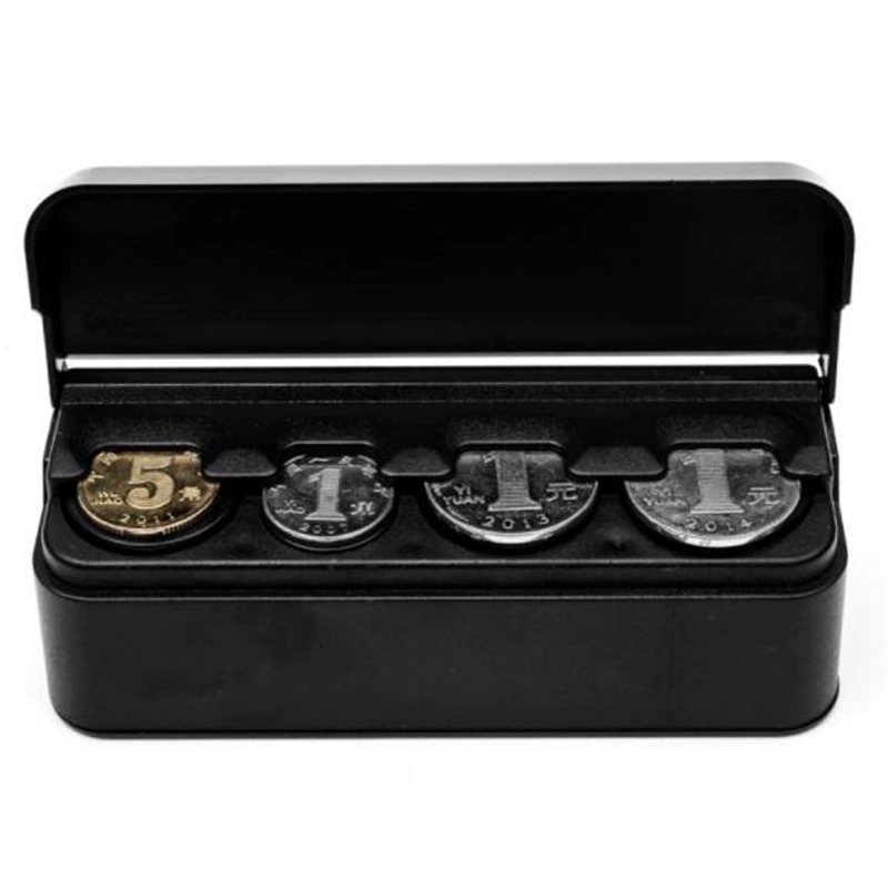 Автомобильный ящик для хранения портативный мини-ящик для хранения автомобильный ящик для монет внутренние принадлежности