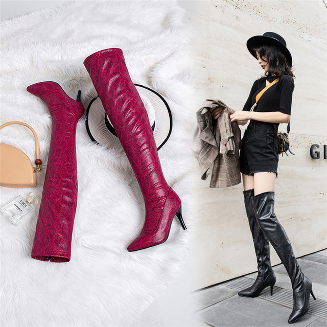 Wholesale sexy boots， women’s spring and autumn single boots， 2019 new autumn style， all-around thin and tall boots， hig