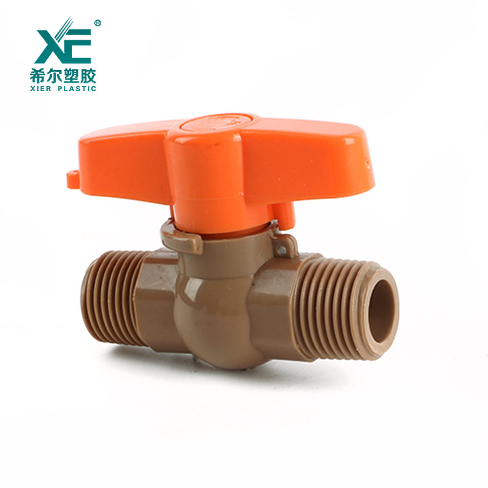 希尔专业供应全新原料PVC阀门 国标外螺纹球阀