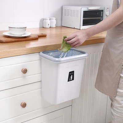 originality kitchen Trash household Plastic bucket Bedside Storage bucket Cabinet doors Hanging End ring logo