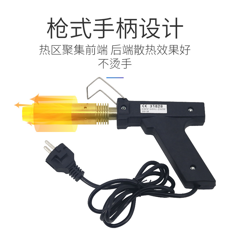 Pistola eléctrica de tipo removedor de ángulo de la pantorrilla ciervo ternero eléctrico soldador Cordero Dispositivo de ángulo de la pantorrilla cerámica Dispositivo de ángulo de escaldado sin sangre