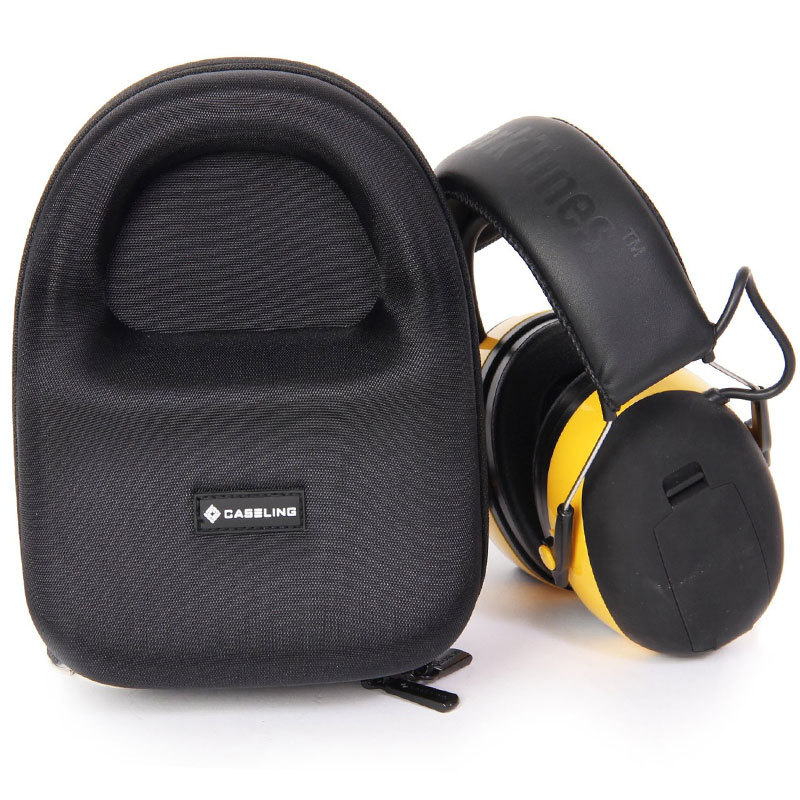 欧美经典款EVA大耳机盒 防水防震抗压头戴式耳机包Headphone Case