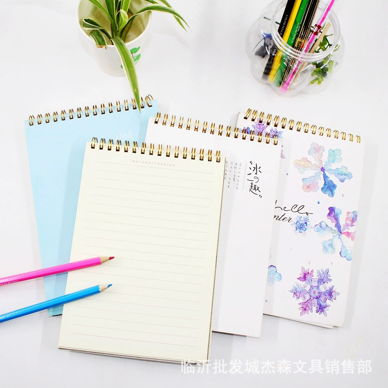 25K upper open coil hard back convenient handheld writing fresh small-series notebook diary notebook
