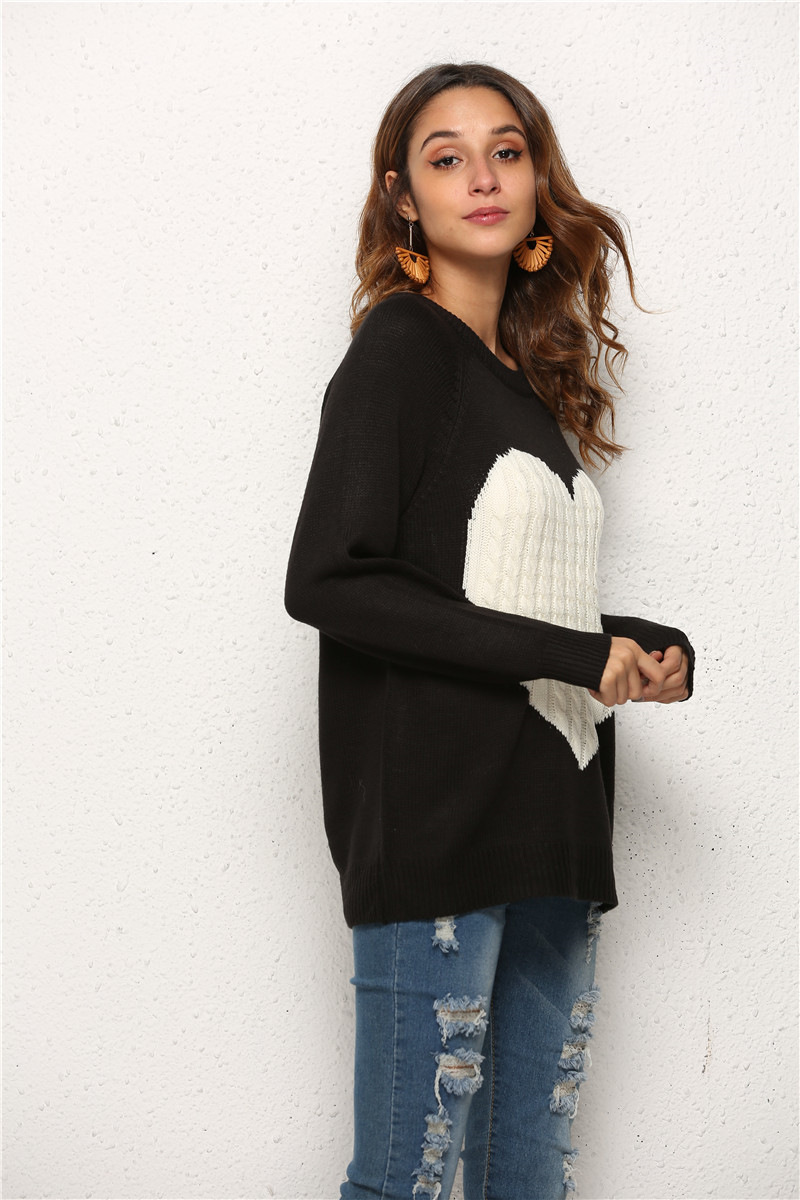 Women's Sweater Long Sleeve Sweaters & Cardigans Hollow Out Fashion Heart Shape display picture 19