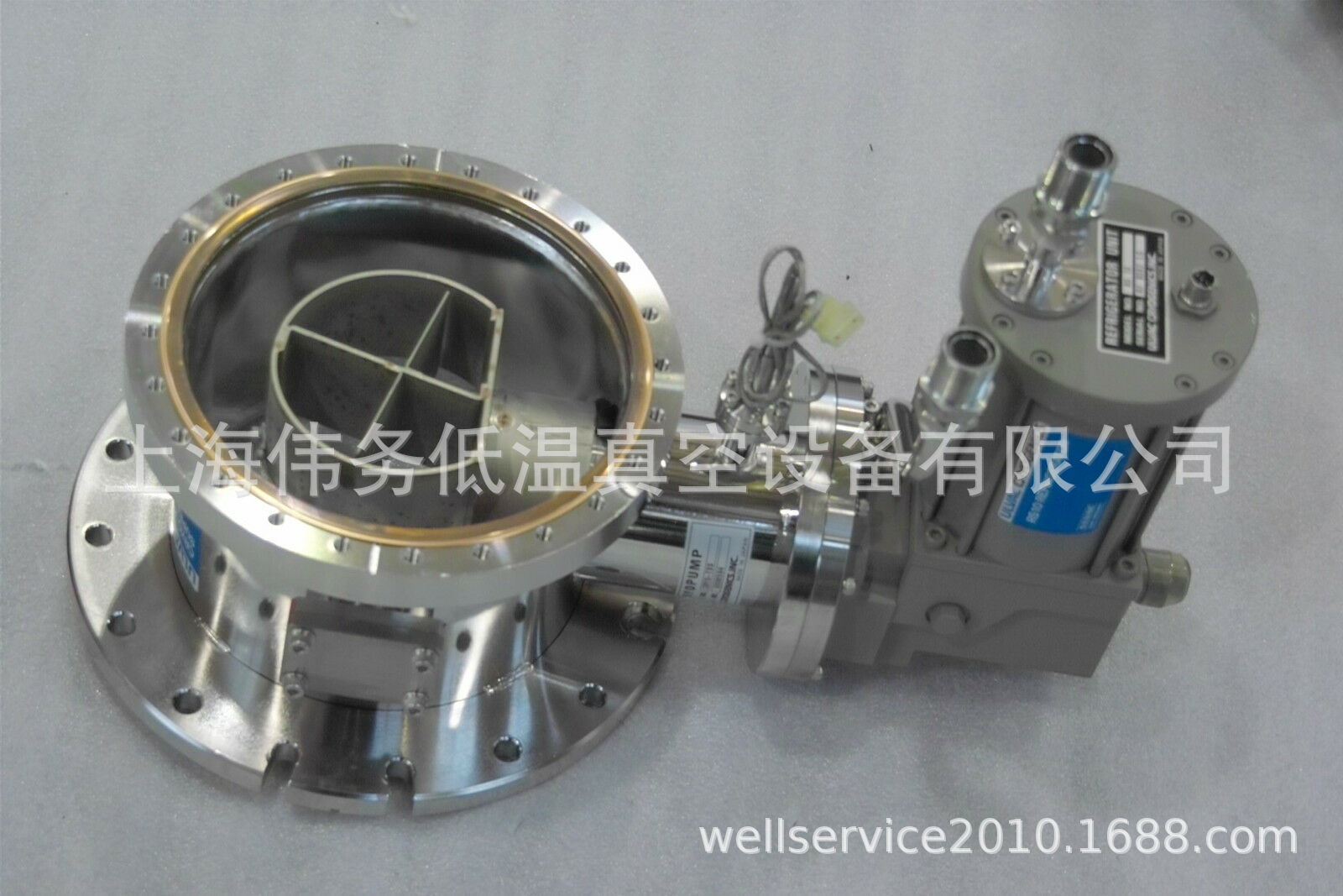 ULVAC CRYOGENICS CRYO-T 8 SUPER TRAP,CRYOPUMP CRYO-T8S,RS10