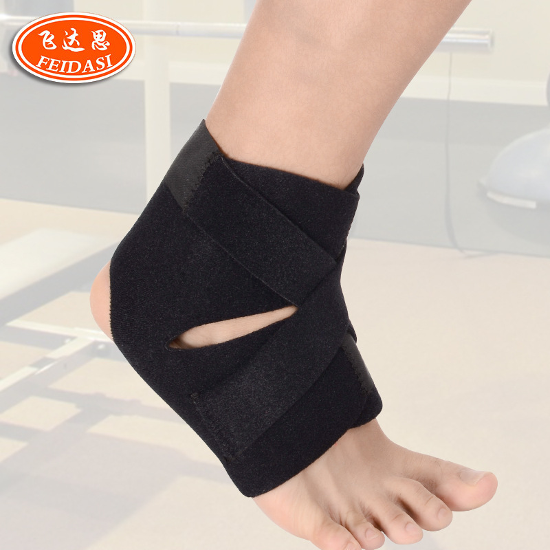 运动护踝 缠绕加压绑带防扭伤篮球登山骑行透气可调节定做护脚踝