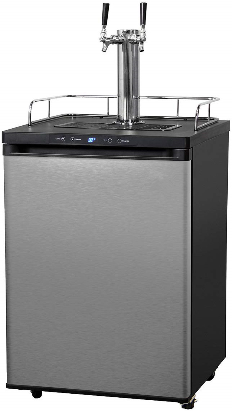 Keg Dispenser商用啤酒机 啤酒桶啤酒制冷机带显示 风冷式扎啤机