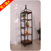 Iron art Countryside Laminate Shelf clothing Shoes and bags Display rack woodiness Bag Container