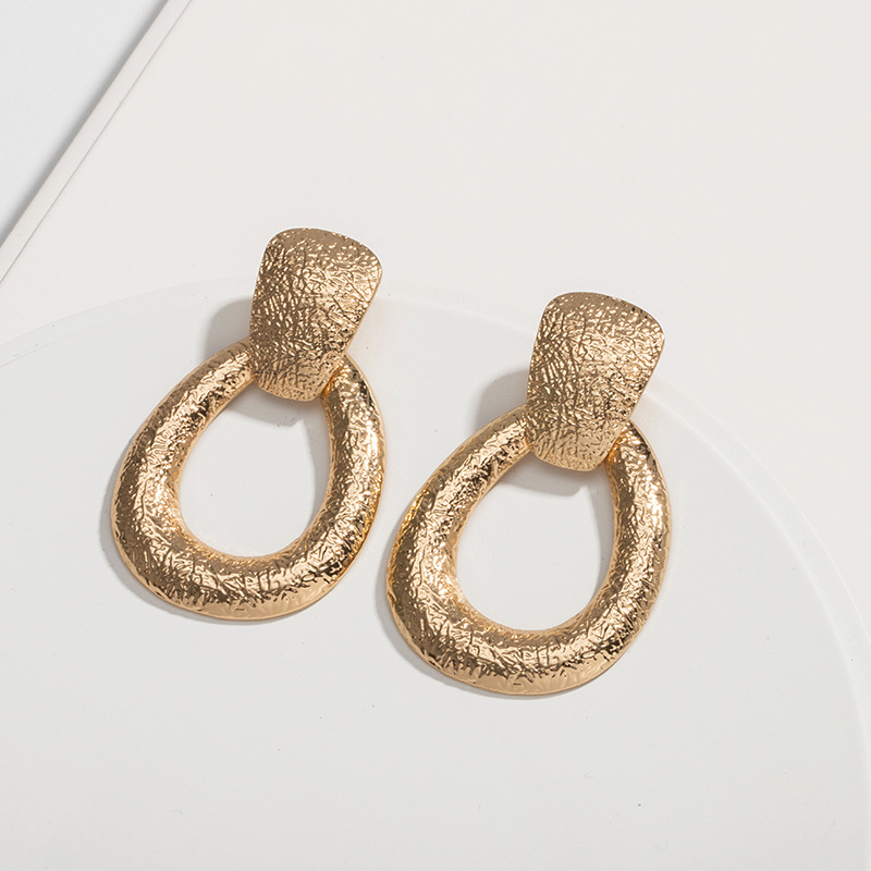 Boucles D&#39;oreilles Simples En Or display picture 6