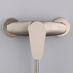 廠家批發 304不鏽鋼簡易淋浴花灑套裝 手提式冷熱混水閥 淋浴龍頭