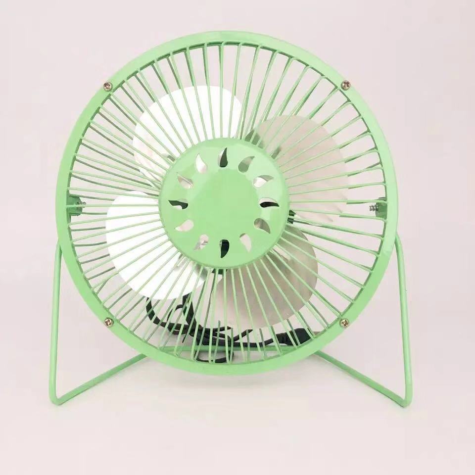 6寸金属铁艺USB迷你小风扇 4寸桌面卡通动物铝叶学生静音办公电扇-阿里巴巴