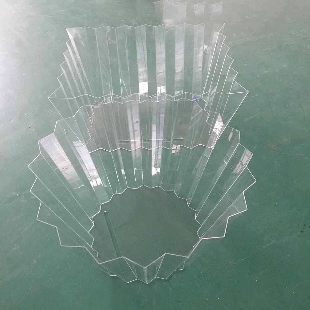 PVC塑料曲面ABS热弯折直角透明异型有机玻璃产品 PSU形槽半圆厂家