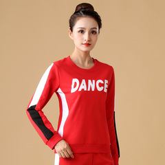 Square dance clothing new suit women's autumn and winter long-sleeved sweatshirt sports fitness middle-aged and elderly ghost dance dance clothing