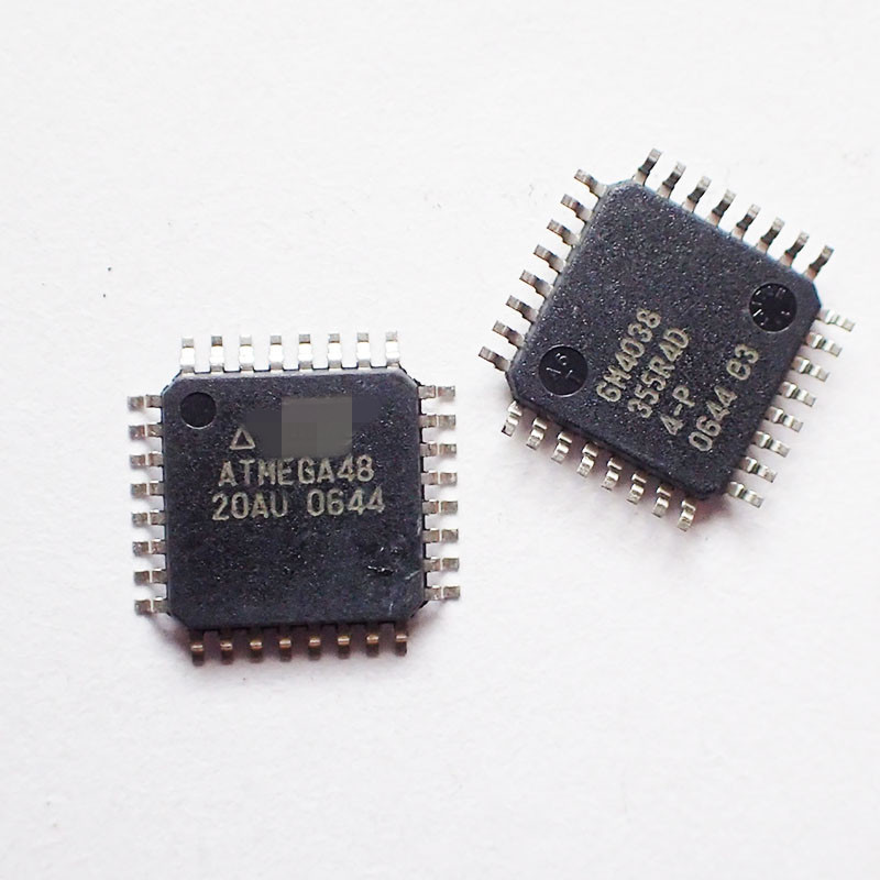 单片机ATMEGA48-20AU  MCU 8BIT 4KB FLASH 32TQFP  集成电路