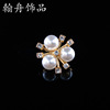 Metal golden hair accessory from pearl, decorations