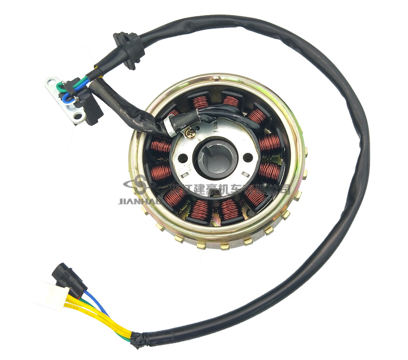 Main Unit Accessories for Scooter Gy6 Engine Parts, Electronic Fuel Injection Magneto Assembly, 23-Tooth Flywheel Coil