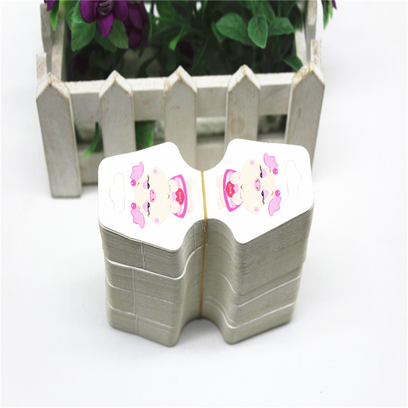 彩色10.5*4.5饰品卡片韩版头饰皮筋饰品包装材料手工发饰diy配件