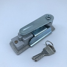 MS104C-2-1带钥匙银色平面锁，电柜门锁，开关柜门锁，通信柜门锁