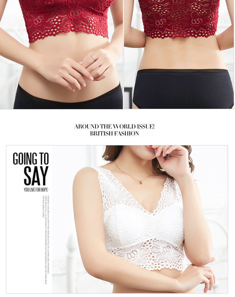 Soutiens-gorge FEUILLE ROUGE en  dentelle - Ref 3369355 Image 16