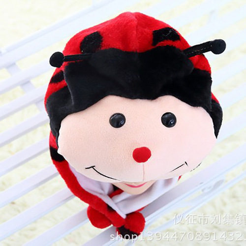 Factory direct sales plush cartoon animal hats, simulated animal hats, warm ear protection hats, children's performance props