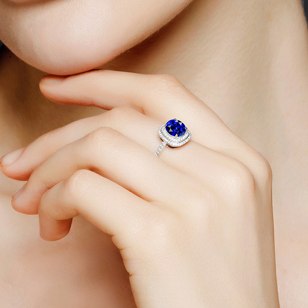 elegant royal elite sapphire ring with stone