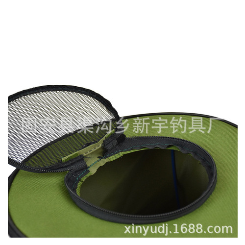 Outdoor fishing bucket, foldable water tank, portable cover, live fish bucket, fishing supplies, fish box, canvas fish bucket