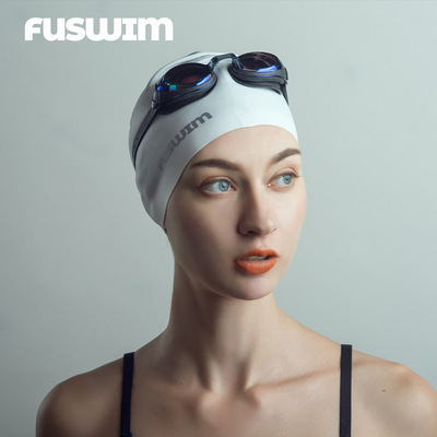 FUSWIM凫牌电镀镜泳镜男女士高清防雾大框防水游泳眼镜潜水镜装备|ms