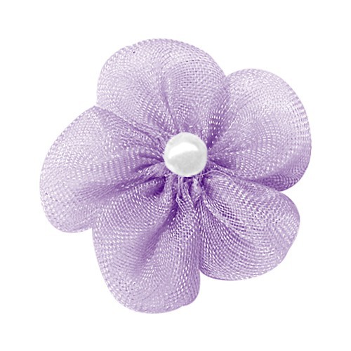 Yao Ming cinta flor decoración 2,8 cm arco hilo de nieve de cinco pétalos de flores Ropa Accesorios falda ropa hecha a mano flor arco