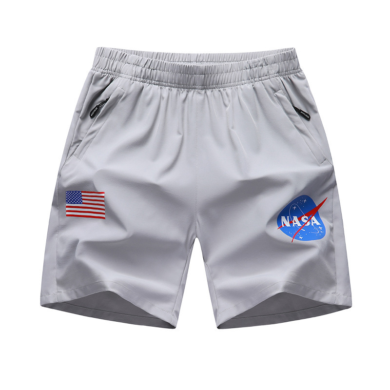 2023 men's wear nasa Jointly motion Mountaineering Bodybuilding Five point pants Men's Sandy beach shorts summer Easy Large