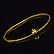 金色钢丝细手绳3d硬金手链黄金穿珠绳皮绳diy串珠绳手绳成品