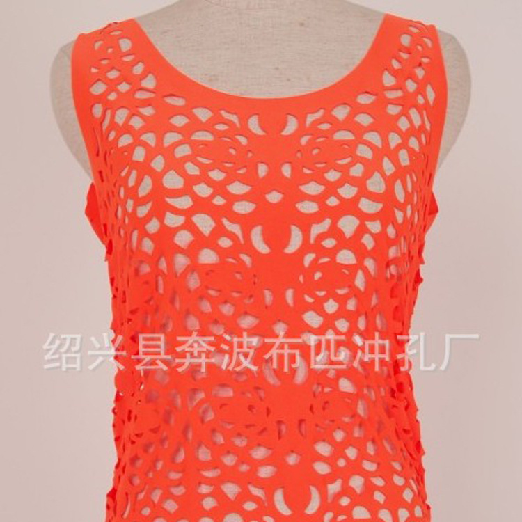 Manufacturers provide laser punching processing of garment knitted fabrics, textiles and garments, laser cutting processing