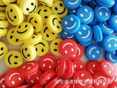 Classic style Trolltech Tennis racket Shock absorber Red and blue Smiling face Shock absorber silica gel