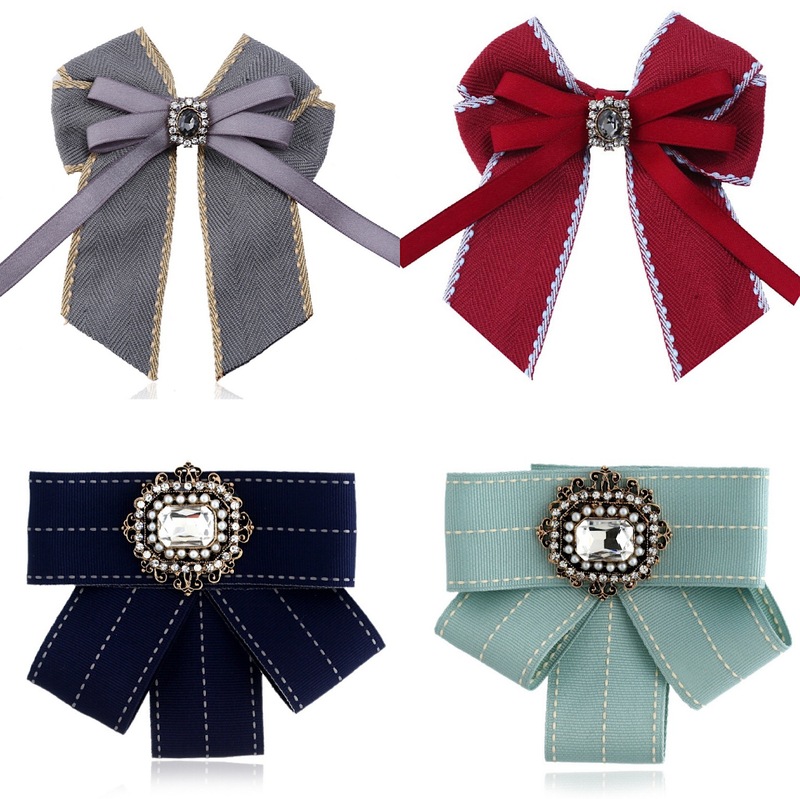 College style graduation photos bow tie for Girls women neckties tie career suits bank brooch bowknot deserve to act the role of clothing accessories bow ties