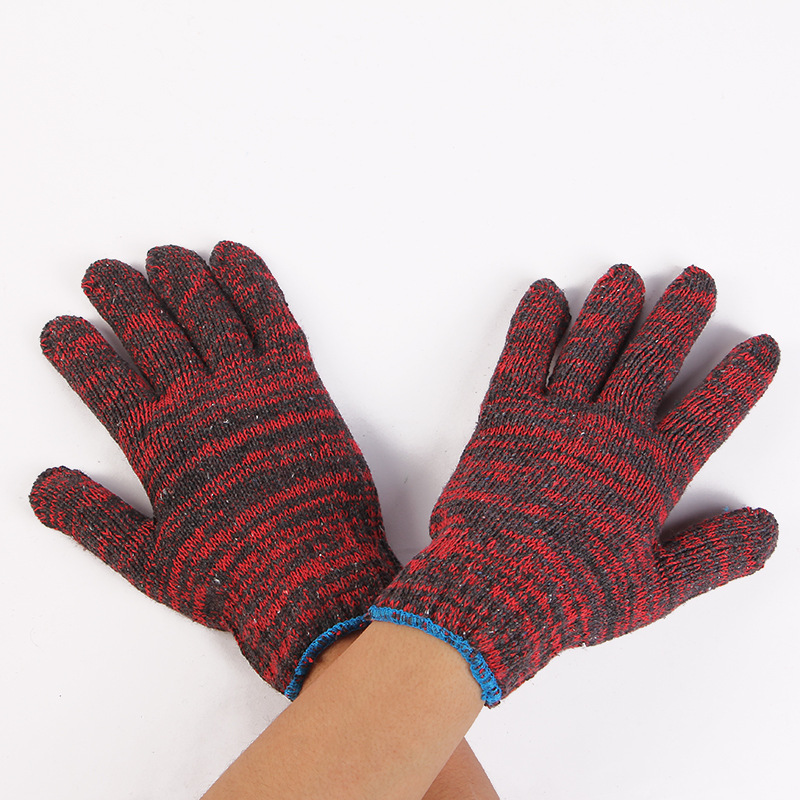 600双包邮劳保手套优质棉纱耐磨耐用防护工作手套|ru