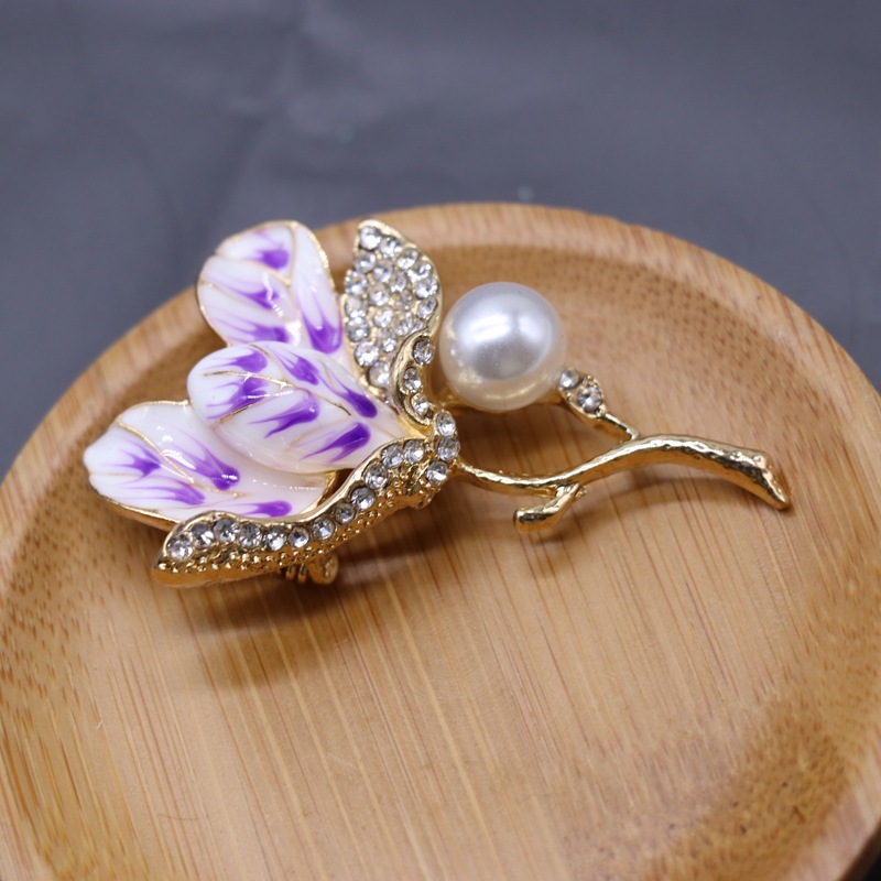 Plants Animals Diamond Brooch display picture 5